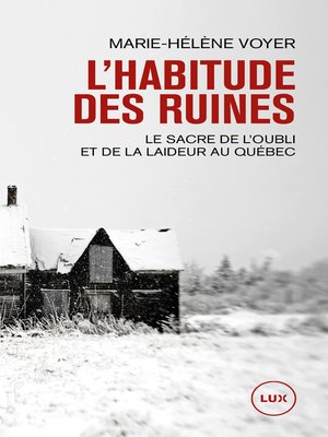 cover image of L'habitude des ruines